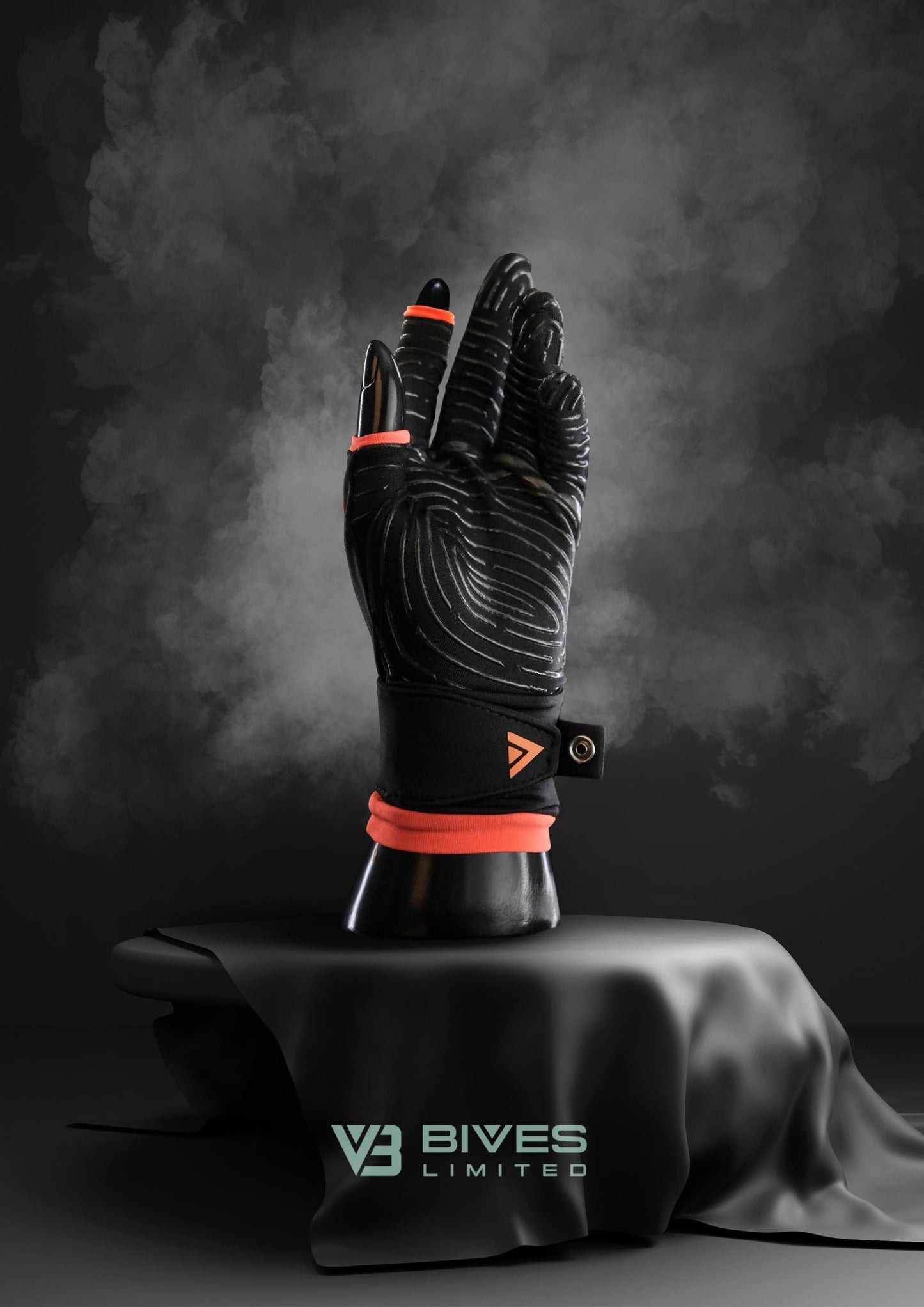 einzelhandel handschuhe Bives Limited V3 Orange Leuchtende flexible Grip-Handschuhe