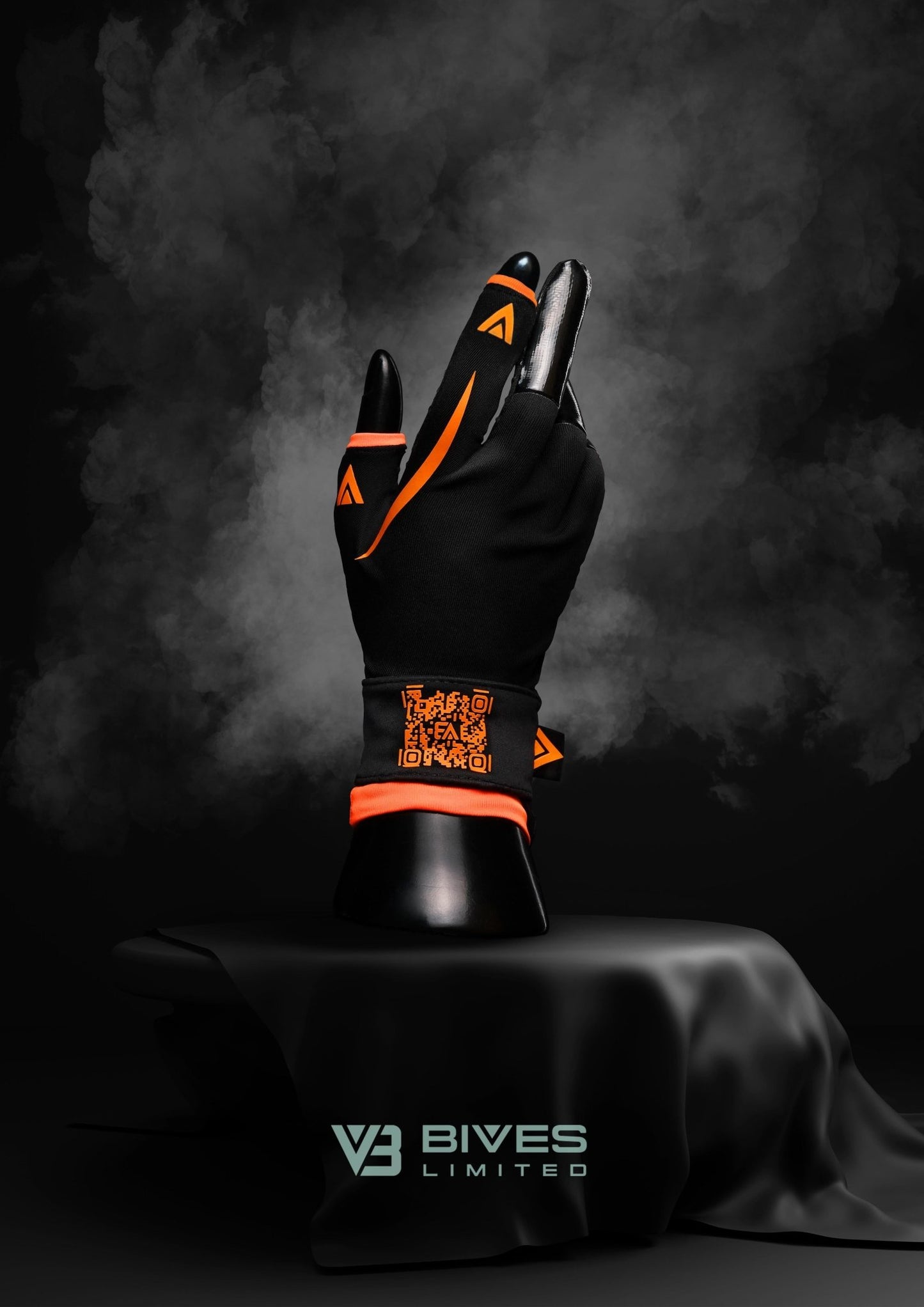 Bives Limited V3 Black atmungsaktive Handschuhe mit Nanoporen, gelenkschonender Bandage und sicherem Griff für den Alltag