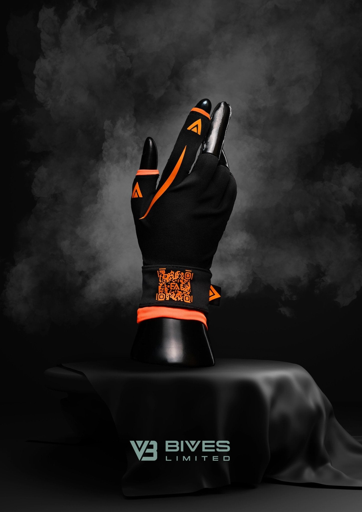 Bives Limited V3 Black atmungsaktive Handschuhe mit Nanoporen, gelenkschonender Bandage und sicherem Griff für den Alltag