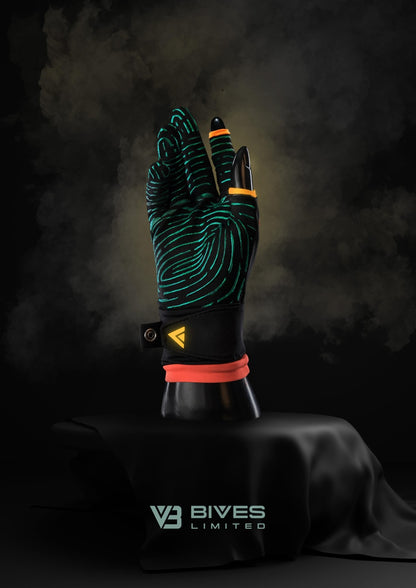 Bives Limited V3 Black leuchtende, flexible Grip-Handschuhe für Beruf, Sport & Freizeit Rutschfest atmungsaktiv Touchscreen